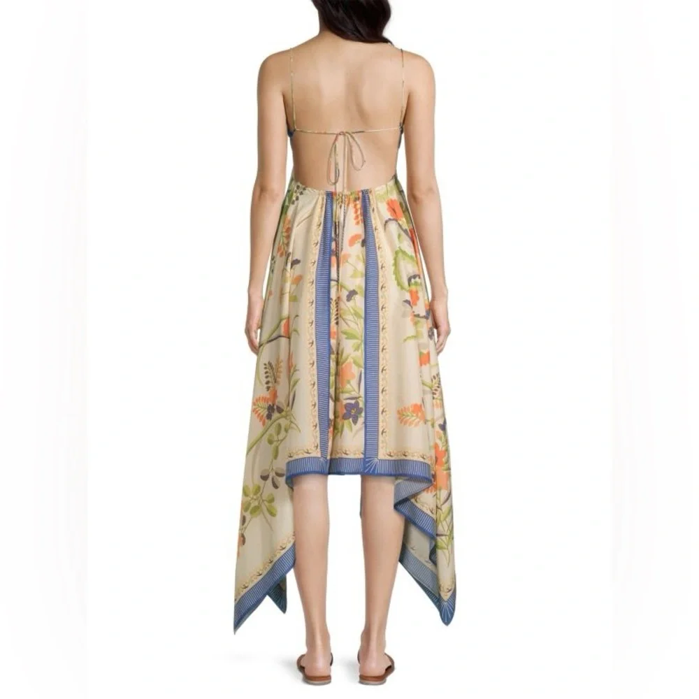 NWT Rebecca Taylor Silk Phoenix Floral Midi Dress - Picture 7 of 16